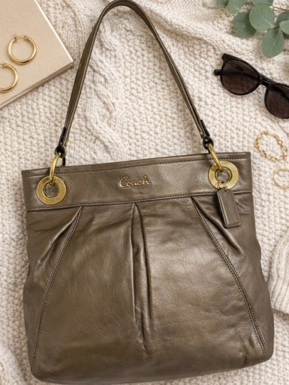 Coach Ashley 17605 Metallic Bag circa 2010 - Picture 2 of 10